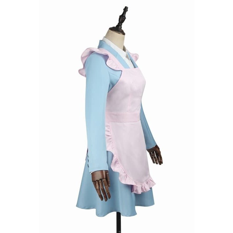 Danganronpa 3 Yukizome Chisa Cosplay Kostüm - Lehrerin-Mädchen Uniform mit Mantel, Hemd, Schürze
