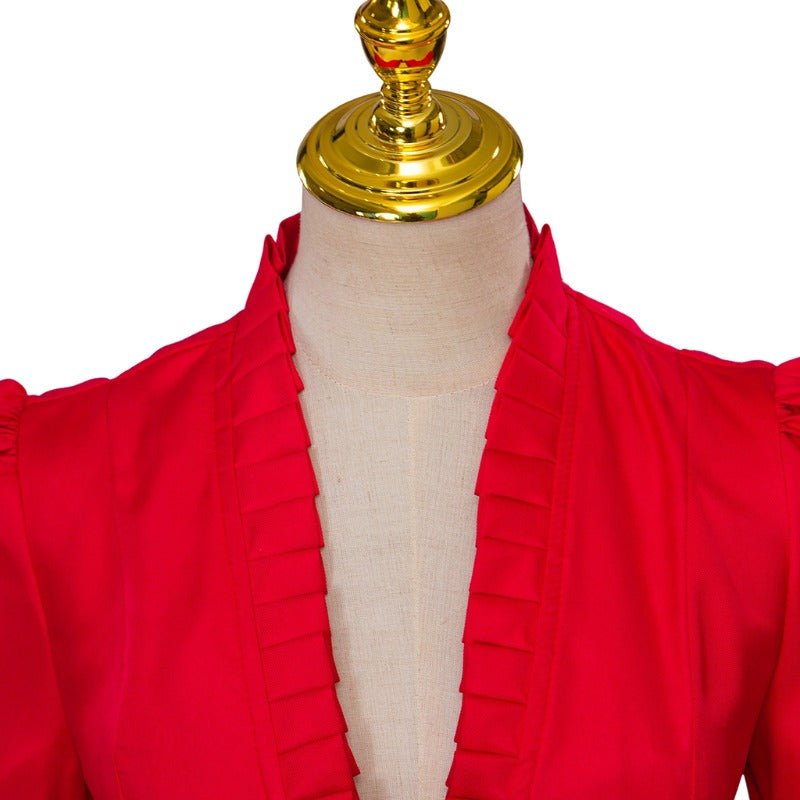 Vintage Gotisches High-Low Cocktailkleid – Damen Mittelalter Cosplay Langarm Bodycon Kostüm