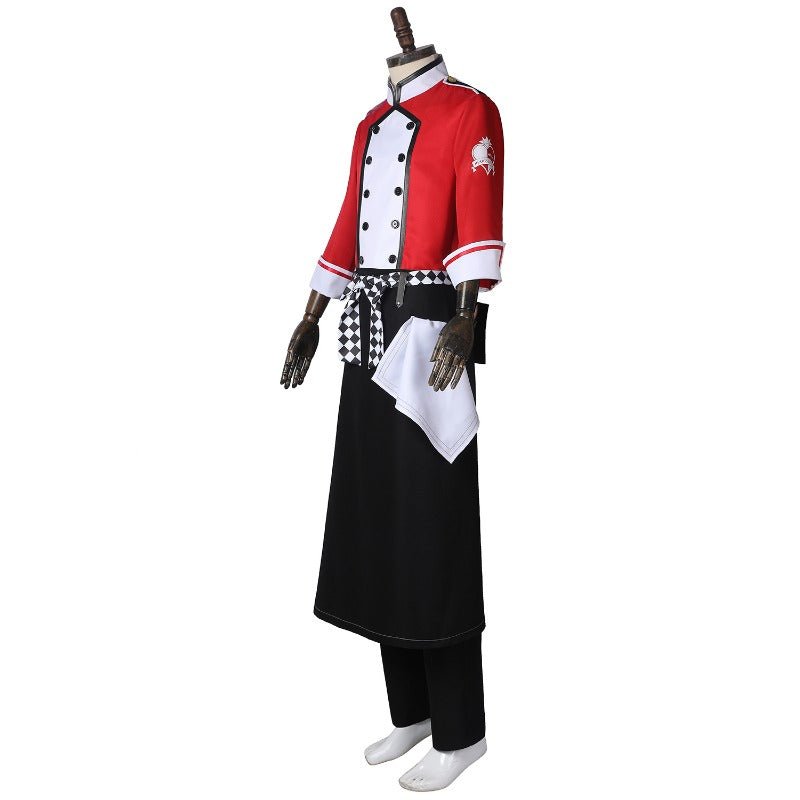 Twisted Wonderland NRC Chef Riddle Rosehearts Cosplay Kostüm Halloween Outfit Set