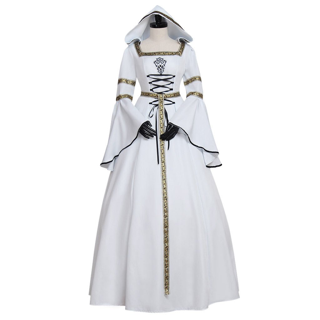 Mittelalterliches Viktorianisches Renaissance Hochzeitskleid Halloween Karneval Party Vampir Cosplay Ballkleid für Damen