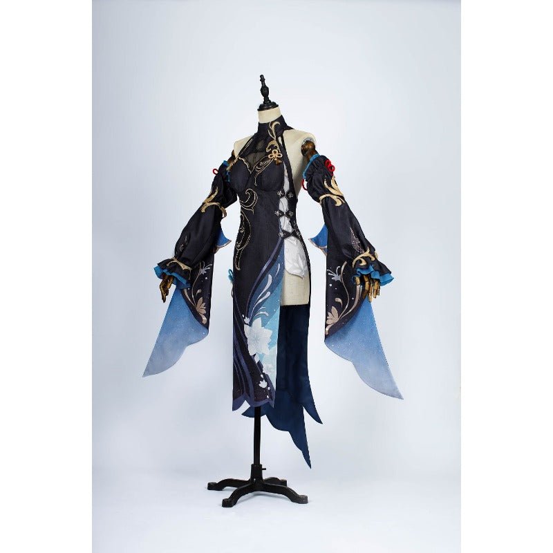 Ganyu Cheongsam Cosplay Kostüm von Genshin Impact - Shen He Laternenfest Outfit