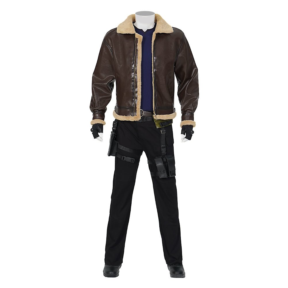 Resident Evil 4 Remake Leon S. Kennedy Cosplay Kostüm - Hochwertiges Spiel-Outfit