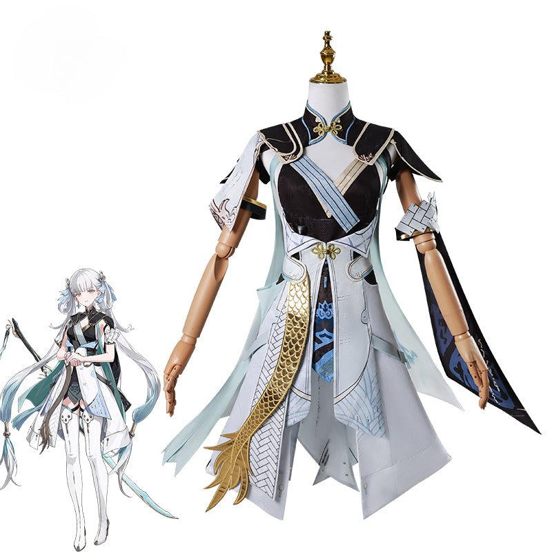 Wuthering Waves Thawborn Renewal Jinhsi Cosplay Kostüm Jinzhou Magistrat Jinhsi Kleid Frauen Halloween Party Outfit