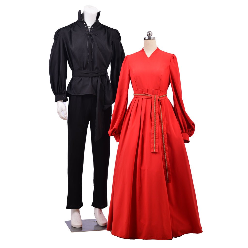 Westley Die Prinzessin Braut Cosplay Kostüm - Schwarzer Schwertkämpfer Anzug für Halloween