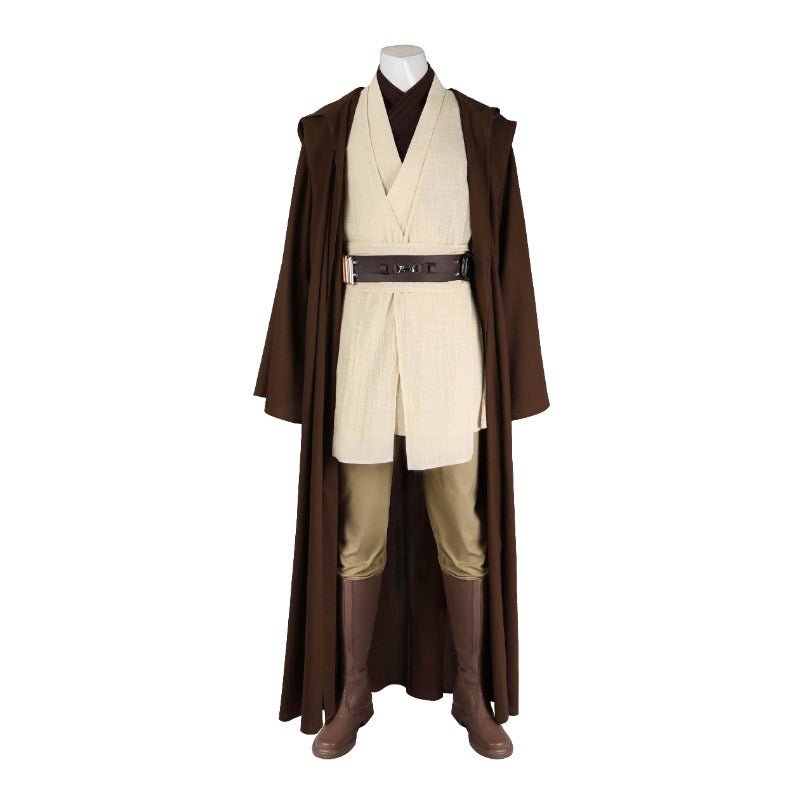 Obi-Wan Kenobi Cosplay Kostüm Robe Vollständiges Set für Halloween und Partys