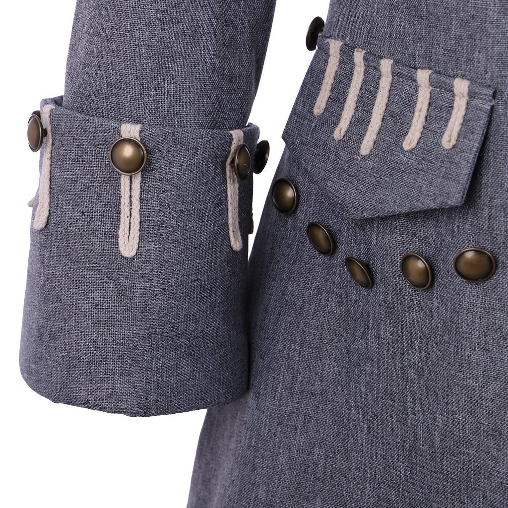 Männer Piratenjacke Cosplay Kostüm - Mittelalterlicher Kapitän Sparrow-inspirierter Halloween Mantel