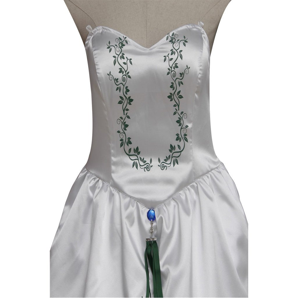 Final Fantasy IX Garnet Prinzessin Cosplay Kostüm – Weißes Brautkleid für erwachsene Frauen