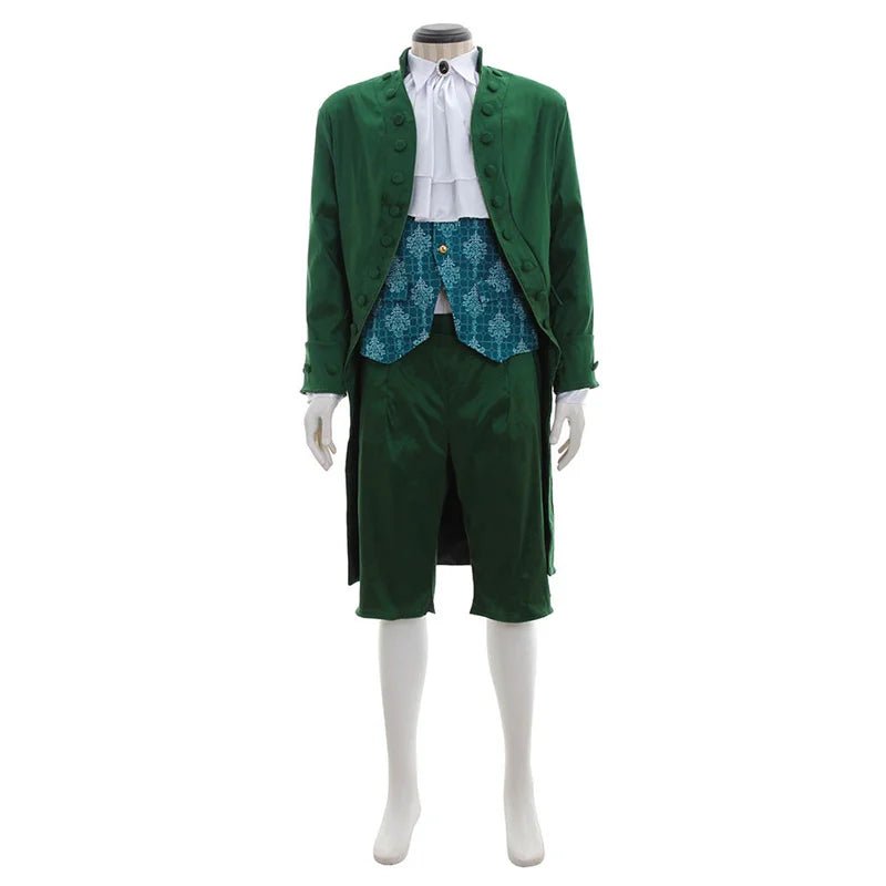 Mittelalterliches Steampunk Trenchcoat & Hemd Set - Vintage Prinz Viktorianisch Edwardianisch Überzieher | Silberkönig