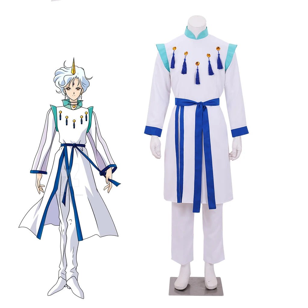 Anime Cosplay Prinz Kostüm Männer Fantasia Weißer Priester Uniform Anzug Halloween Karneval Party Comic Con Helios Verkleidung Outfits