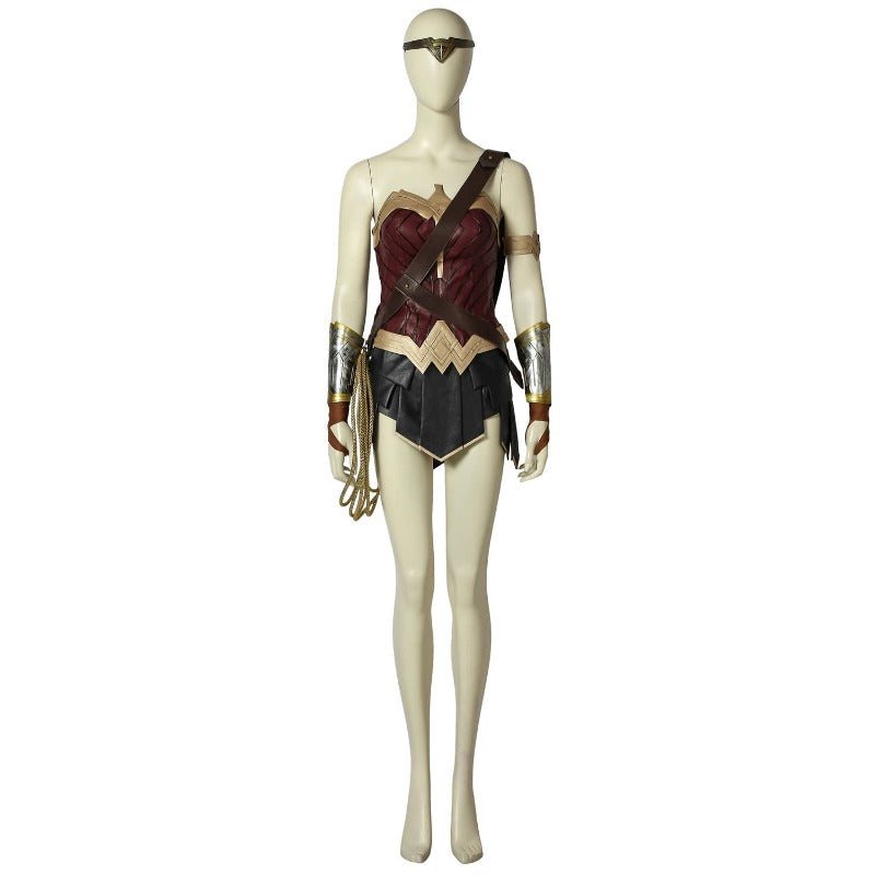 WW Diana Prince Cosplay Kostüm Klassisches Outfit mit Stiefeln - Film-inspiriertes Kostüm