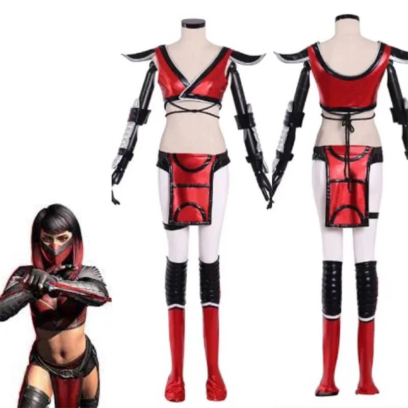 Mortal Kombat Skarlet Cosplay Kostüm für Frauen - Halloween Party Outfit