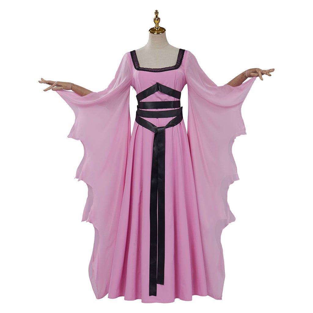 Lily Munster Cosplay Kostüm | Viktorianisches Gothic Hexenkleid & Vampirumhang | Halloween Outfit für Damen