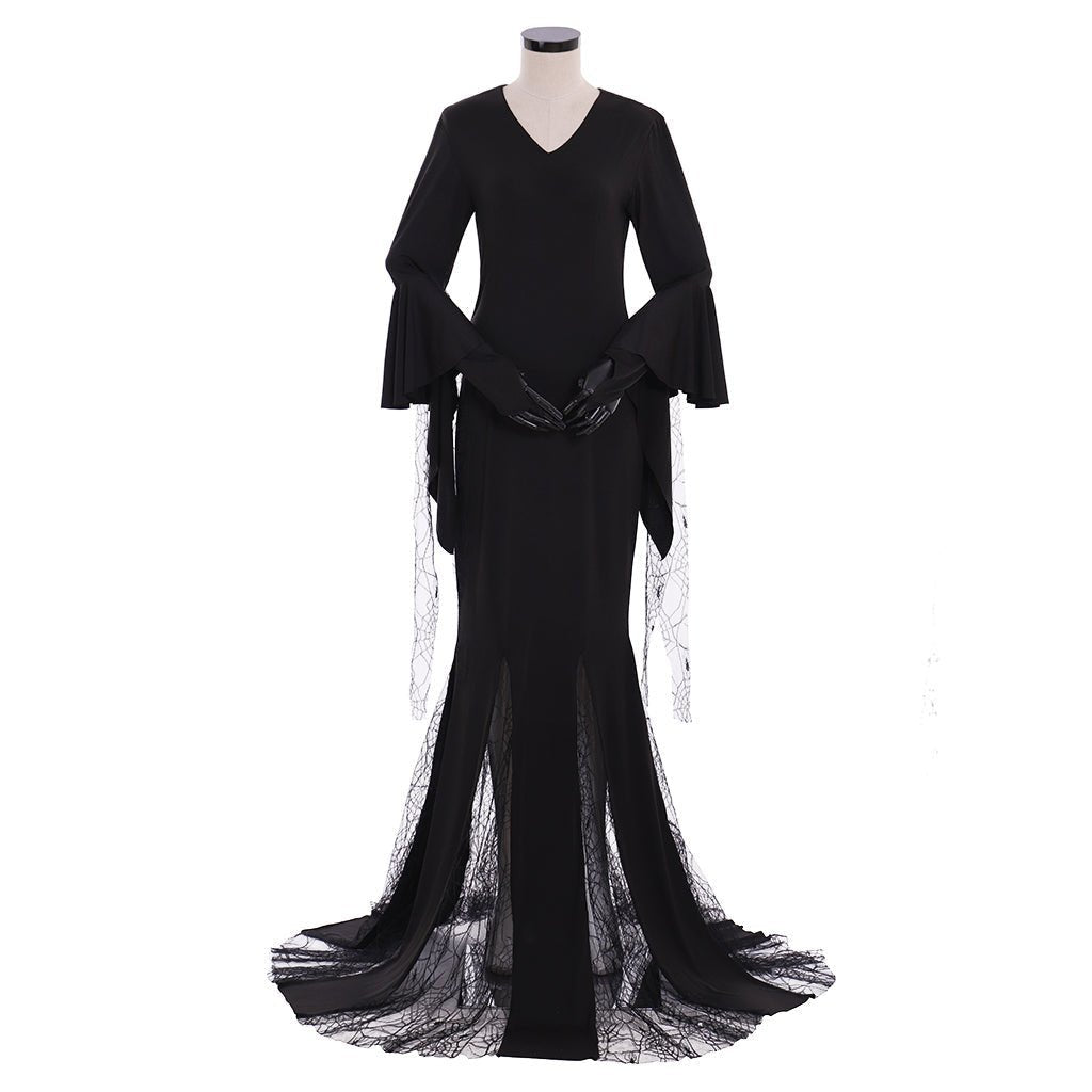 Silberkönig Damen Gothic Geister Vampir Kleid Cosplay Kostüm für Frauen Halloween Cosplay Kostüm