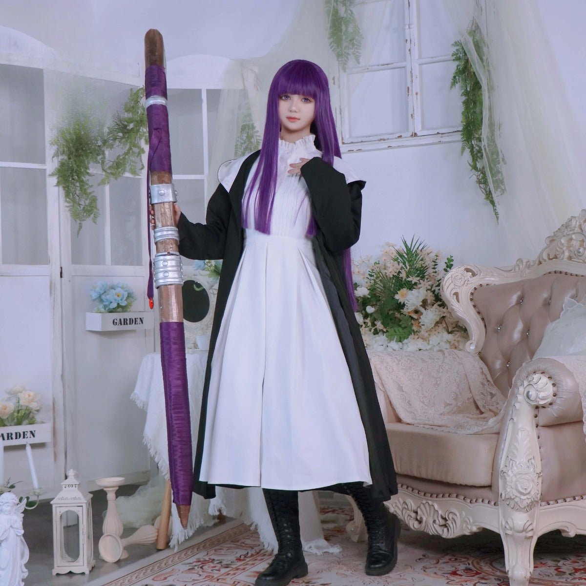 Frieren Beyond Journey's End Anime Fern Cosplay Kostüm Perücke Umhang Kleid Casual Tragen Weihnachten Neujahrsgeschenk