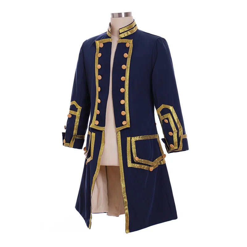 18. Jahrhundert Kolonialuniform Kostüm – George Washington Königliche Jacke | Silberkönig Mittelalter Serie