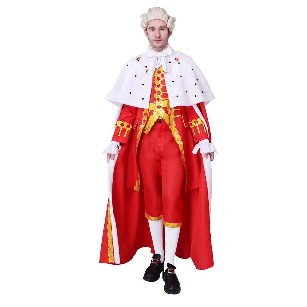 Hamilton König George III Robe Cosplay Kostüm – Königliches Outfit mit Umhang