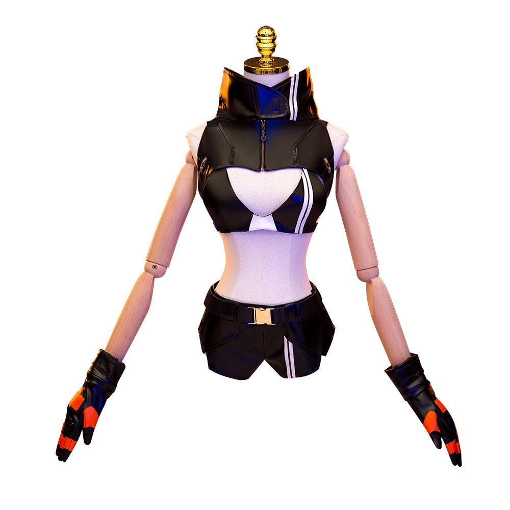 Anime Black Rock Shooter Frauen Cosplay Kostüm Halloween Party Outfit Vollständiges Set
