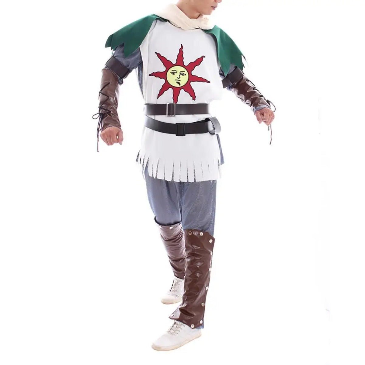 Sonnenkrieger Solaire Cosplay Kostüm - Premium Rollenspiel-Outfit für Fans von Dark Souls Anime
