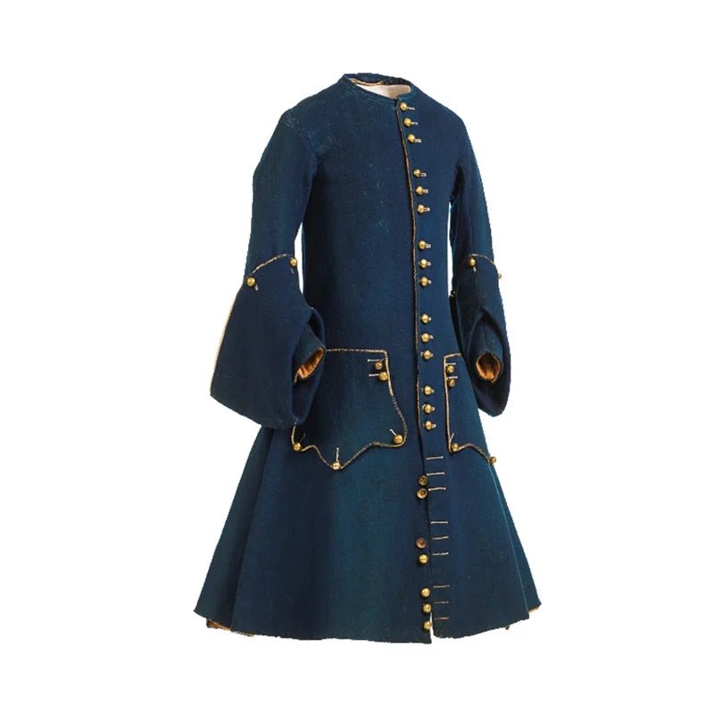 18. Jahrhundert Steampunk Gentleman Jacke - Mittelalterliche Gotische Uniform Blazer für Halloween & Cosplay | Silberkönig