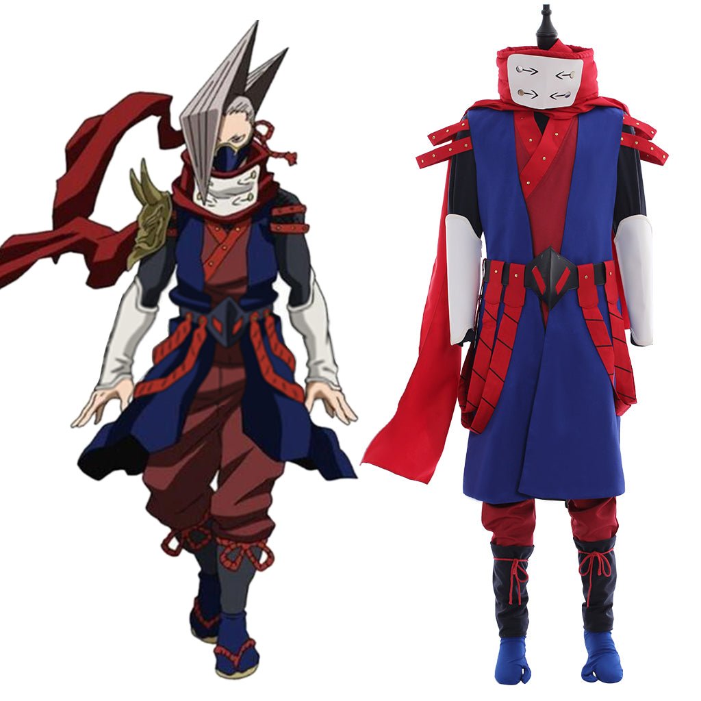 Boku No Hero Academia Edgeshot Shinya Kamihara Vollständiges Cosplay Set