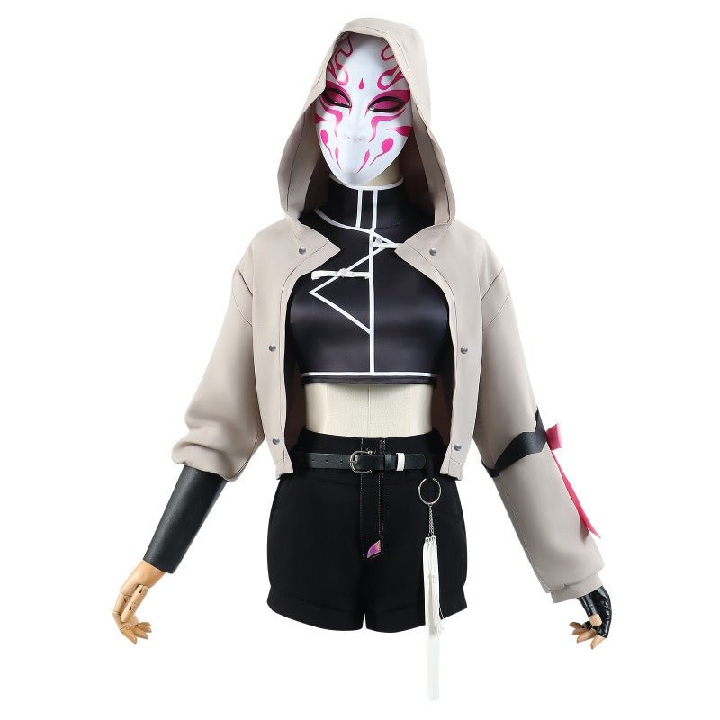 Götter Schlachten: Mortal Realm Cosplay Kostüm – Masken Squad Rose Anime Outfit