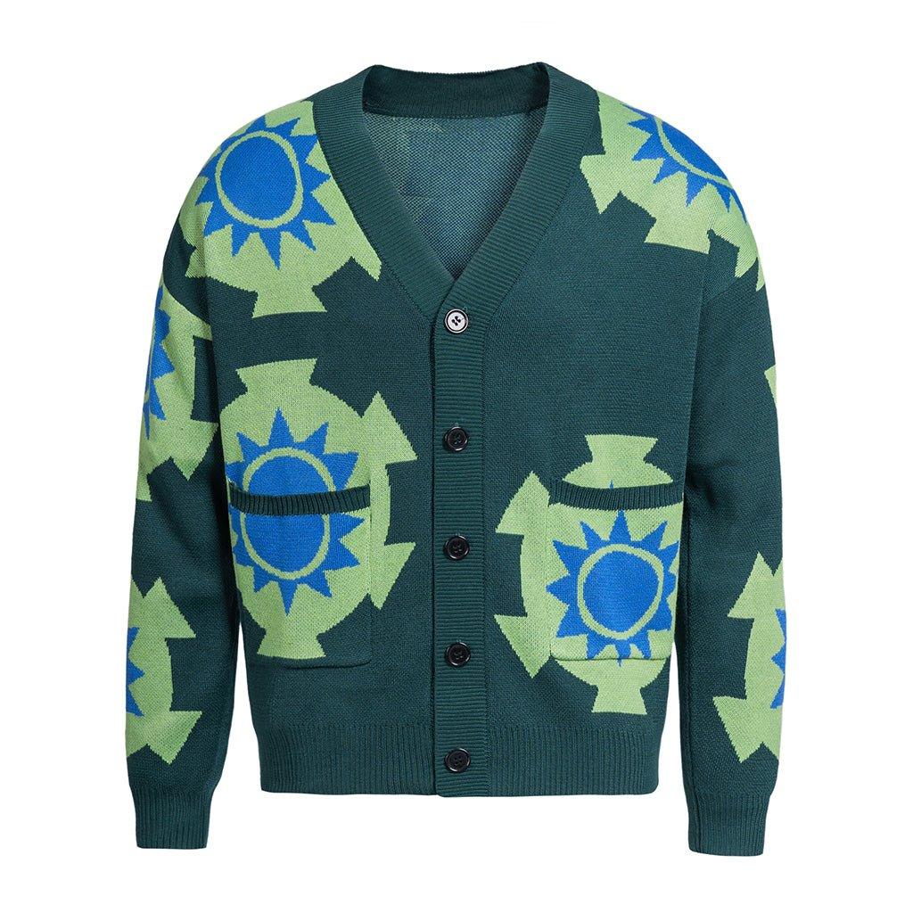 Anime Roronoa Zoro Cosplay Kostüm | Zoro Cardigan Kimono Grüner Pullover | Gestrickte Jacke Mantel für Männer & Frauen