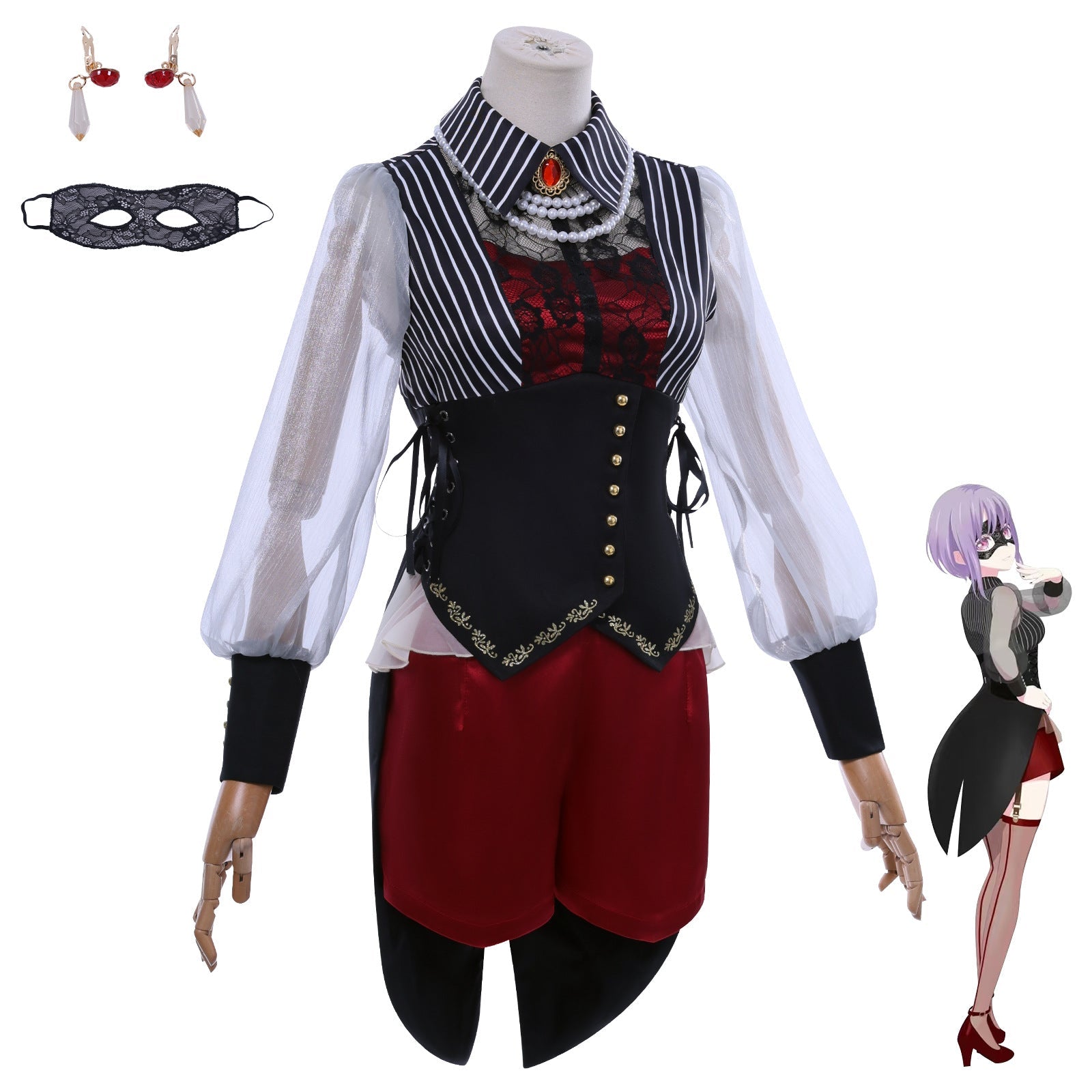 BanG Dream! Ave Mujica Yutenji Wakamugi Halloween Cosplay Kostüm