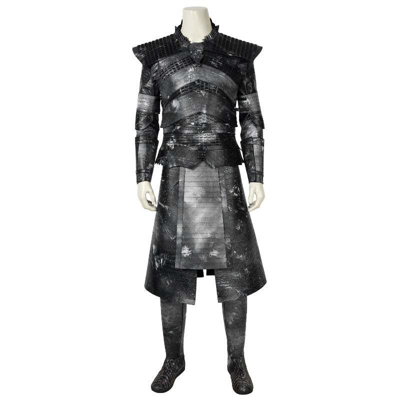 Game of Thrones Nachtkönig Cosplay Kostüm – Weißer Wanderer Kommandant Rollenspiel Outfit für Halloween
