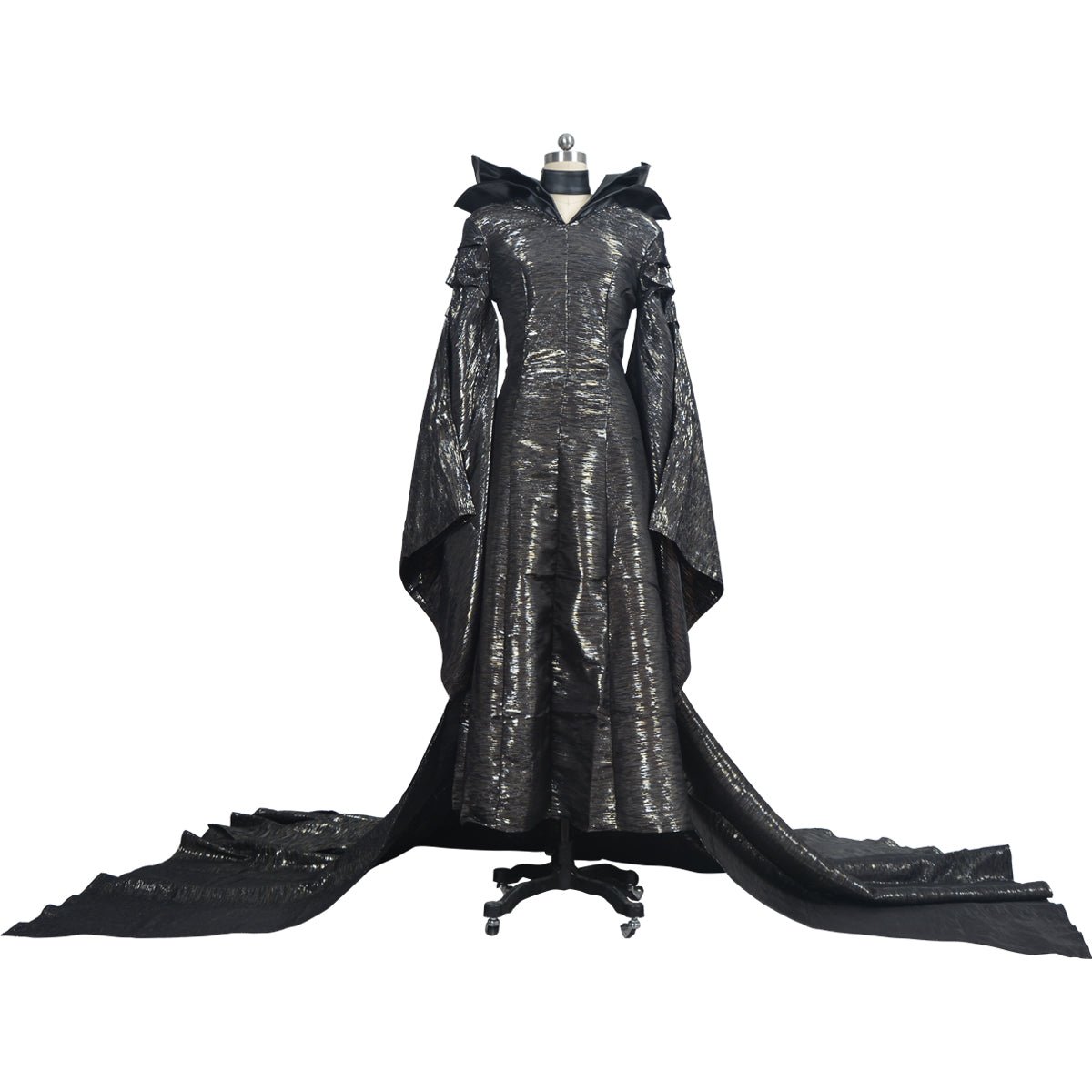 Dornröschen Maleficent Cosplay Kostüm - Elegantes langes Kleid für Filmfans