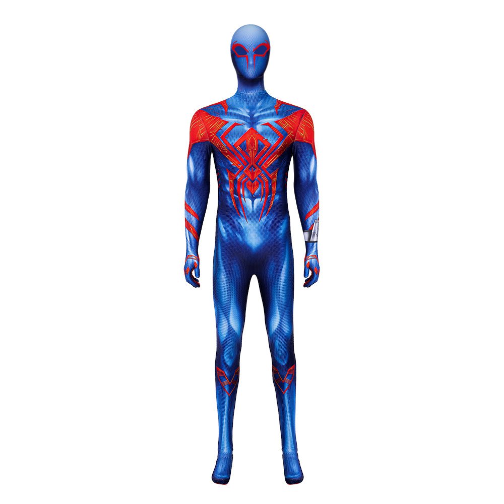 Upgraded 2099 Spiderman Muskel Bodysuit Cosplay Kostüm Halloween Jumpsuit Anzug