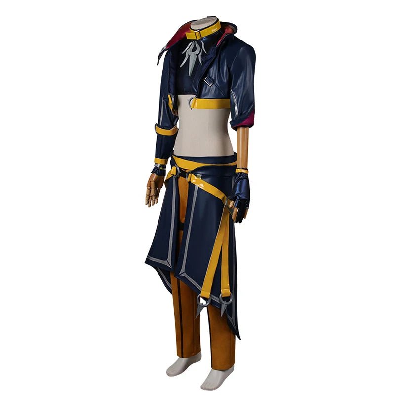 LOL HEARTSTEEL Kayn Cosplay Kostüm LOL Erwachsene Männer Rollenspiel Outfits Männliche Kayn Uniform Halloween Vollständiges Set mit Augenmaske