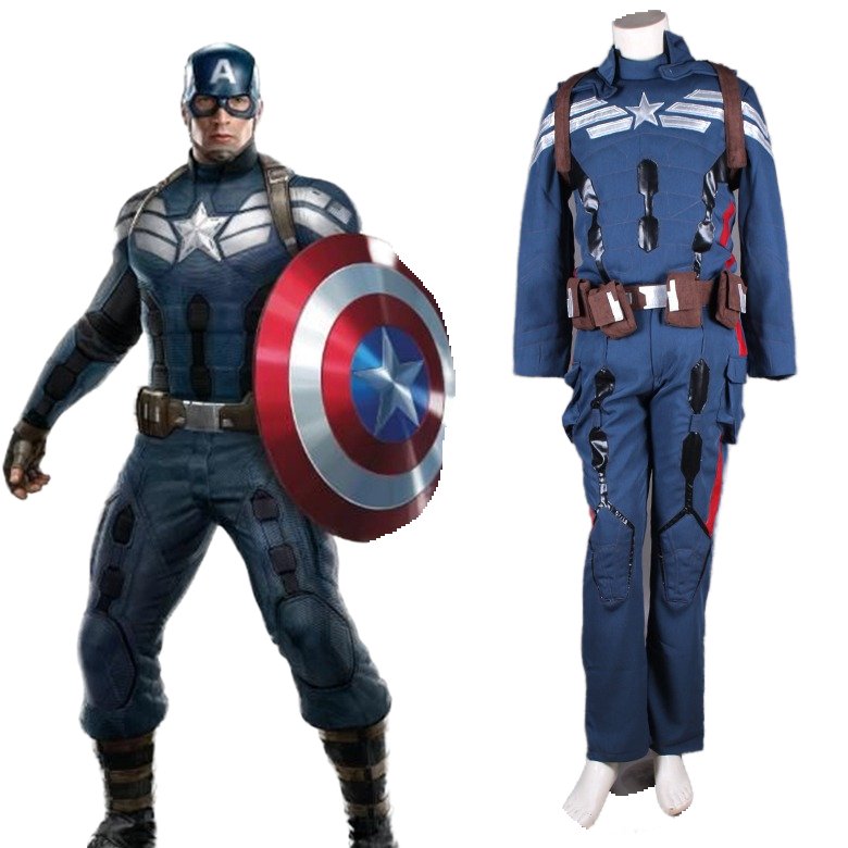 Captain America Cosplay Kostüm Neu