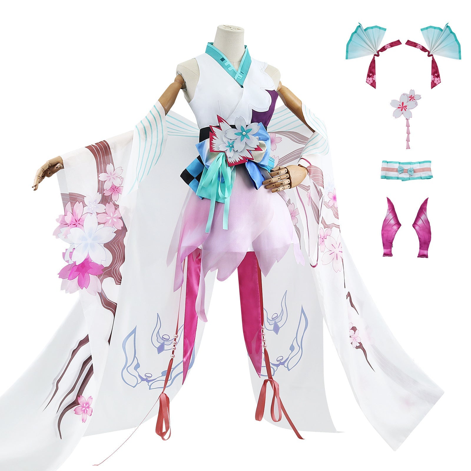 Hatsune Miku Cosplay Kostüm: Onmyoji Kollaboration Post-Erwachen Outfit