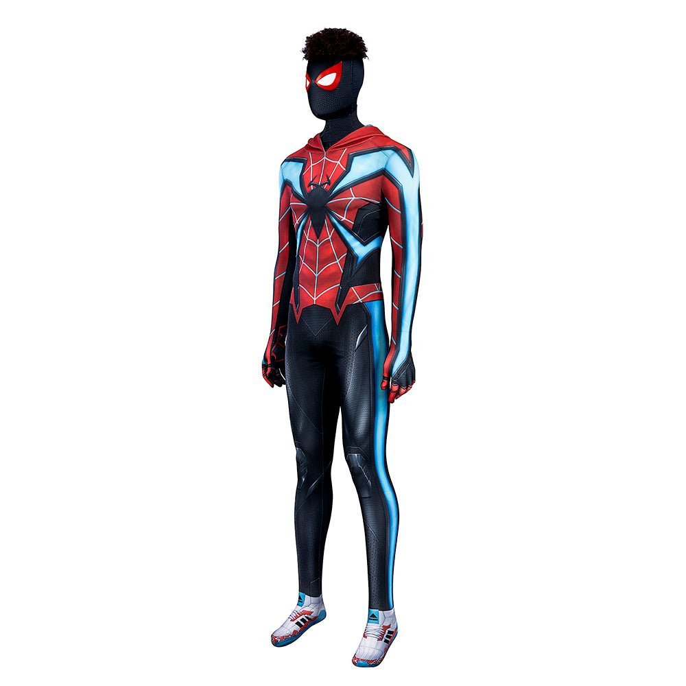 Spiel Spider-Man Halloween Cosplay Miles Morales Evolution Anzug Kostüm Ganzes Set