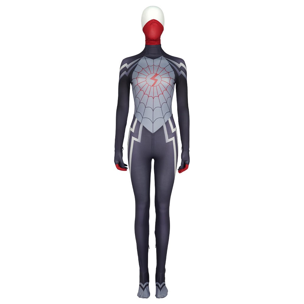 Spider-Man Homecoming Halloween Cosplay Seiden Cindy Moon Kostüm Druckanzug Vollständiges Set