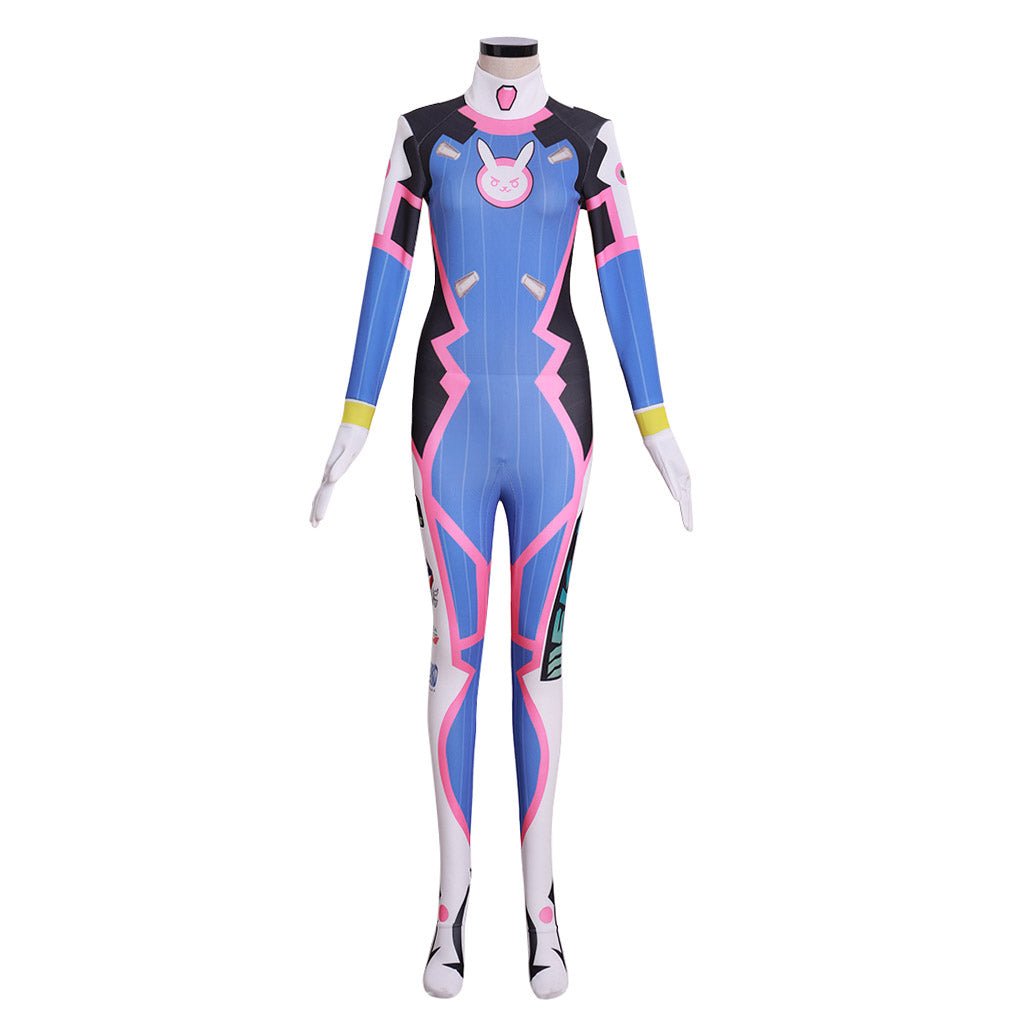 D.Va Overwatch Cosplay Kostüm Superhero Zentai Anzug für Gamer und Cosplay Fans
