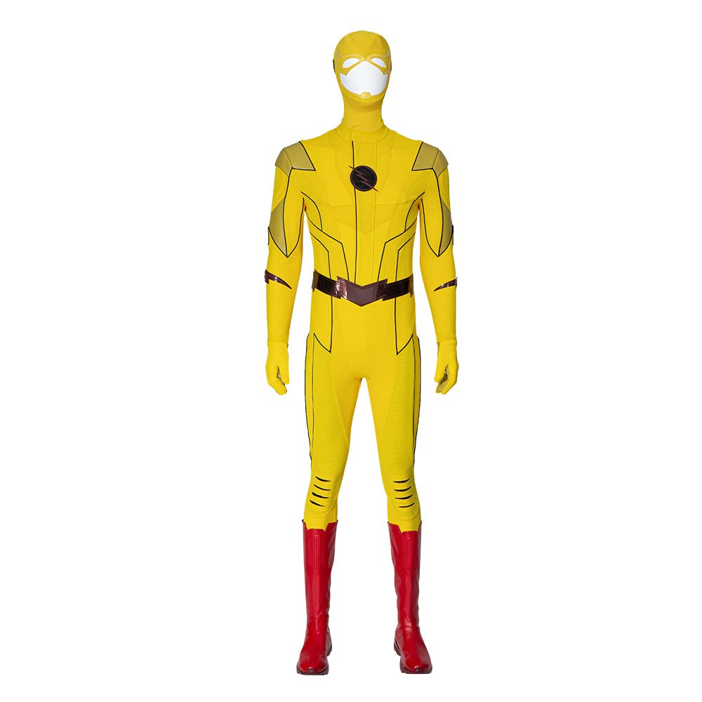 The Flash Armageddon Reverse Flash Cosplay Kostüm Barry Allen Gelbes Outfit