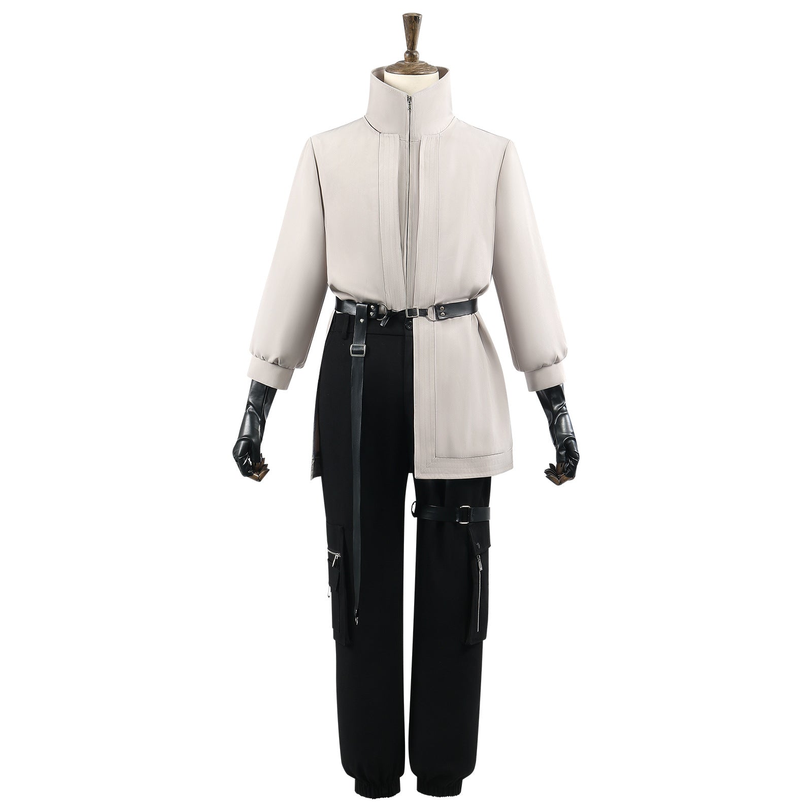 Götter Schlachten: Mortal Realm Cosplay Kostüm – Maskierte Truppe Wang Mian Outfit