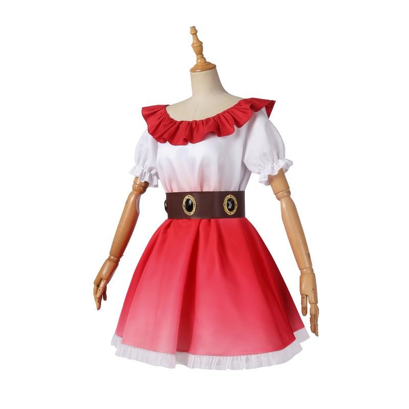 OSHI NO KO Hoshino Ai Cosplay Kostüm Sängerin Kleid Komplettset mit Rock und Kopfschmuck