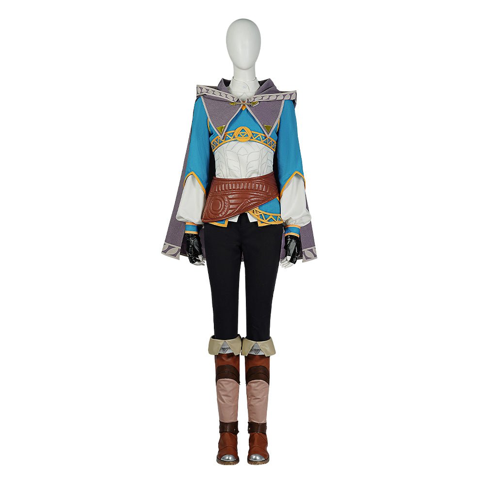 Tränen des Königreichs Prinzessin Zelda Cosplay Kostüm – Elegantes Outfit inspiriert von Zelda für Halloween, Partys und Sammler