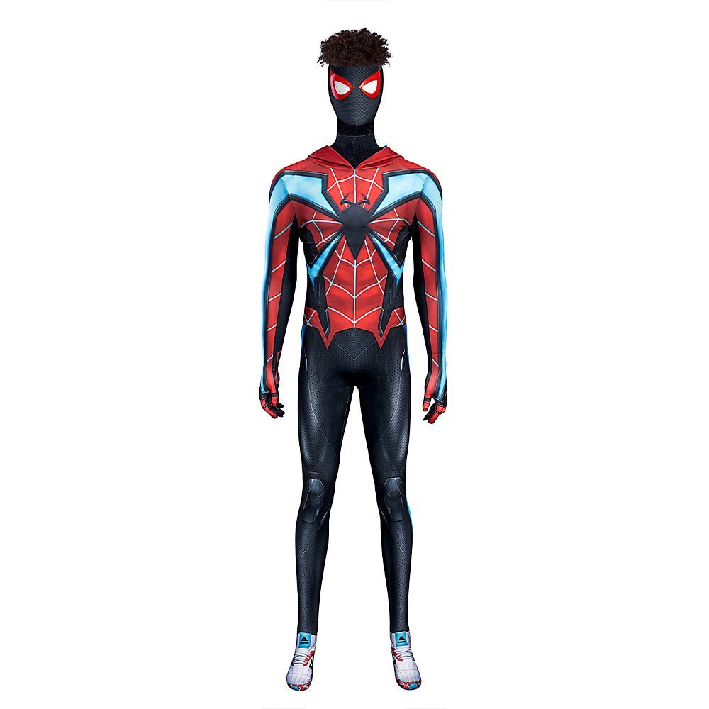 Spiel Spider-Man Halloween Cosplay Miles Morales Evolution Anzug Kostüm Ganzes Set
