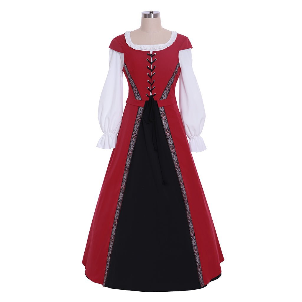 Mittelalter Renaissance Wikinger Prinzessin Kleid Damen Gotisch Retro Viktorianisch Bürgerkrieg Kostüm Themenparty Ballkleid