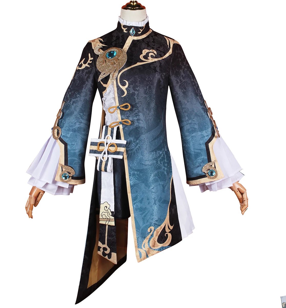 Genshin Impact Xingqiu Spiel Anime Cosplay Perücke Kopfbedeckung Xing Qiu Kostüm Halloween Weihnachten Drag Party Geschenk