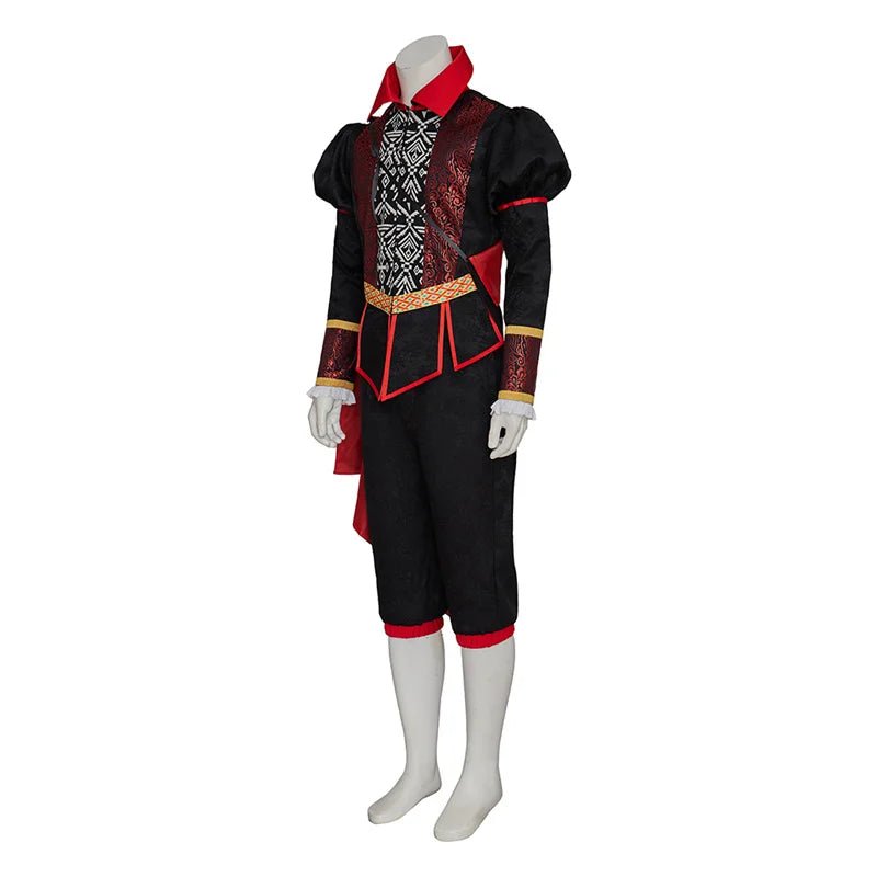 Graf Dracula Vampir Cosplay Kostüm - Gotisches Tudor Kostüm mit Umhang | Mittelalterliche Partykleidung von Silberkönig