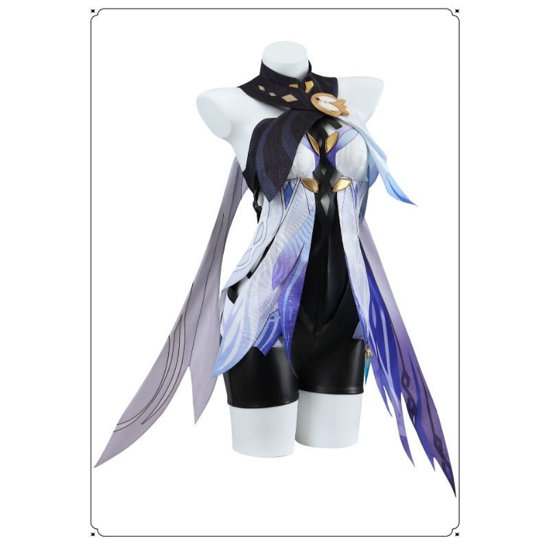 Genshin Impact Skirk Cosplay Kostüm – Tartaglias Meister Outfit für Frauen