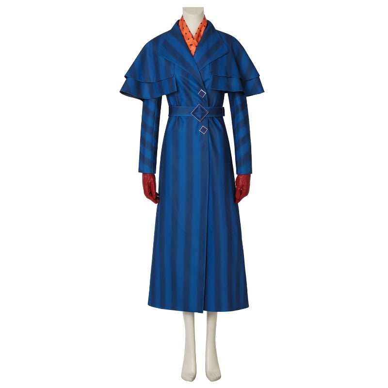 Mary Poppins Returns Marineblaues Cosplay Kostüm für Erwachsene