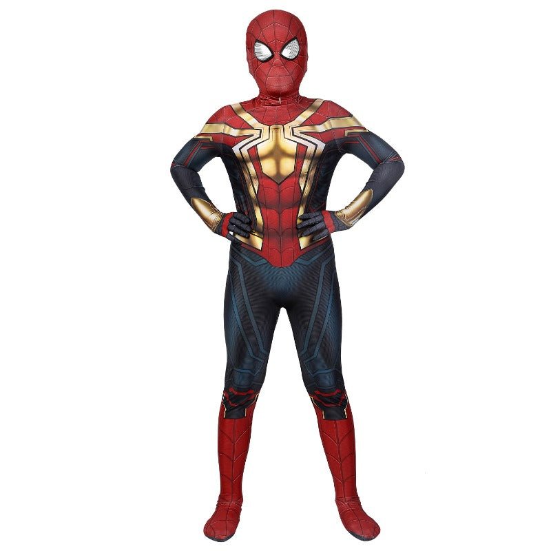 Iron Spider Anzug No Way Home Version für Kinder, Halloween Cosplay Kostüm
