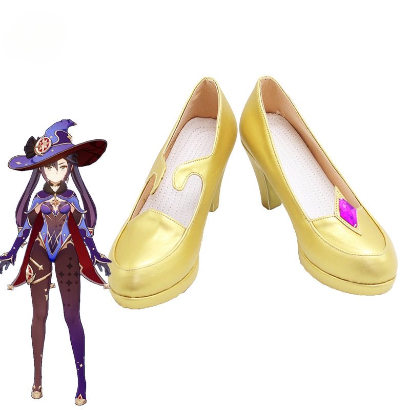 Genshin Impact Mona Cosplay Schuhe High Heels für Frauen Halloween Schuhe Cosplay