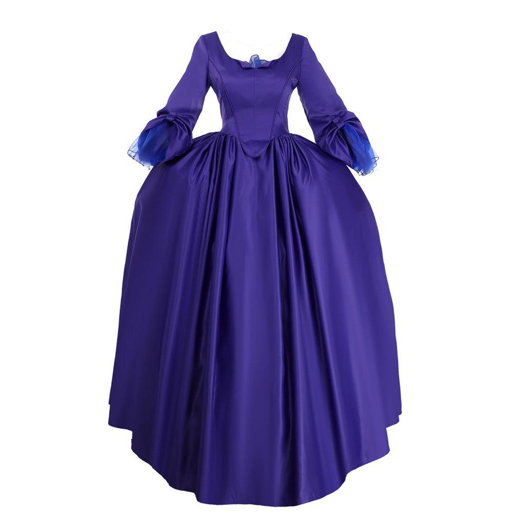 Outlander Claire Violett-Blaues Kostüm | Mittelalterliches Ballkleid Cosplay für Halloween