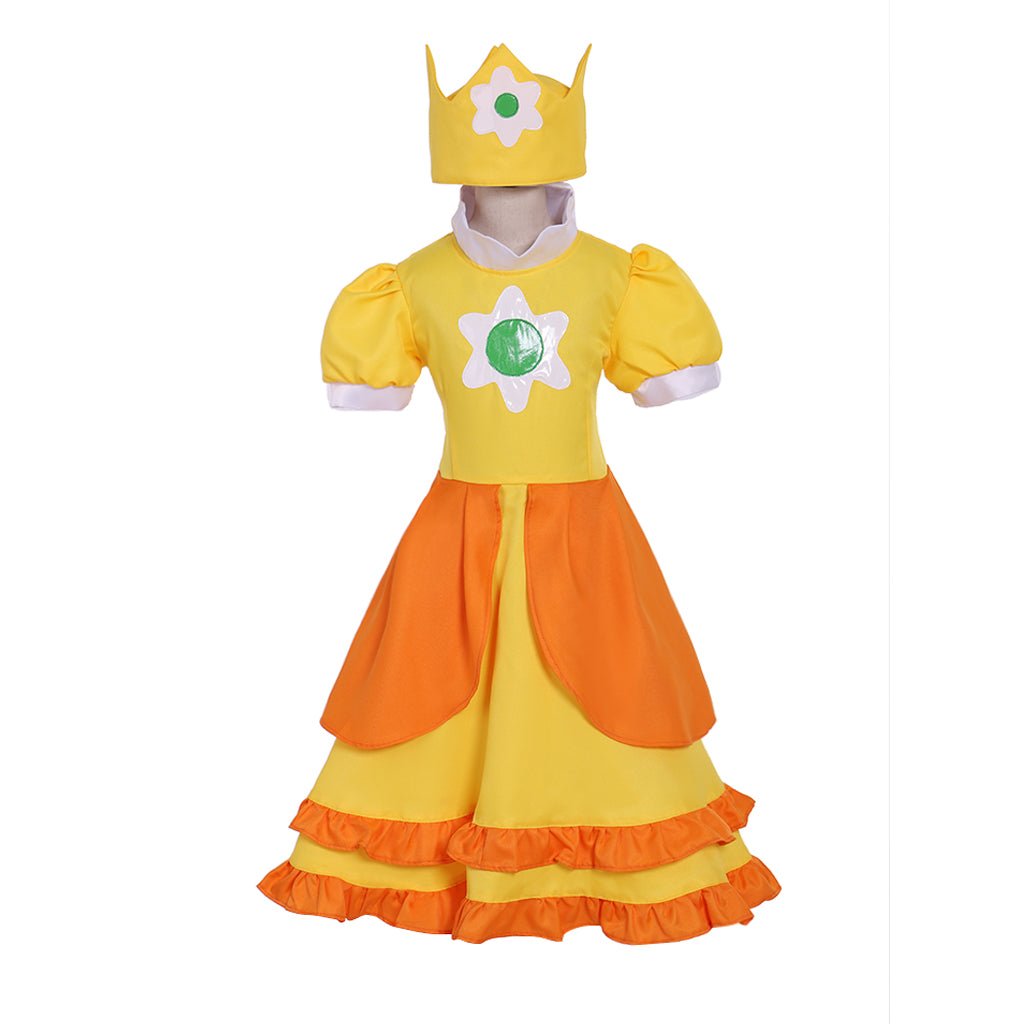 Prinzessin Daisy Cosplay Kostüm für Mädchen - Süßes Lolita Kleid für Partys und Cosplay